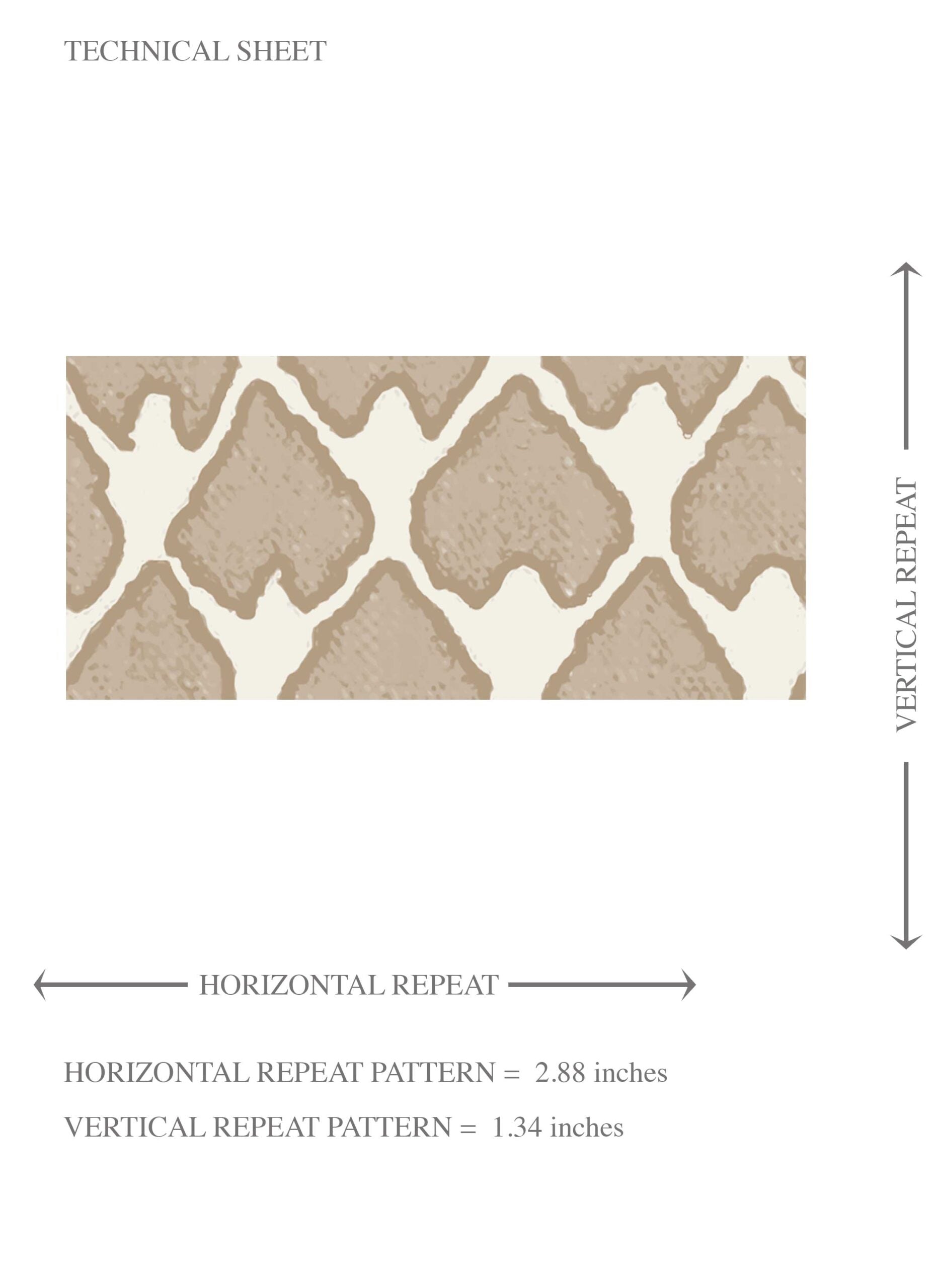 Neutral-Toned/ Small Geometric Print Kids Room Wallpaper (Brown/ Beige/ White)