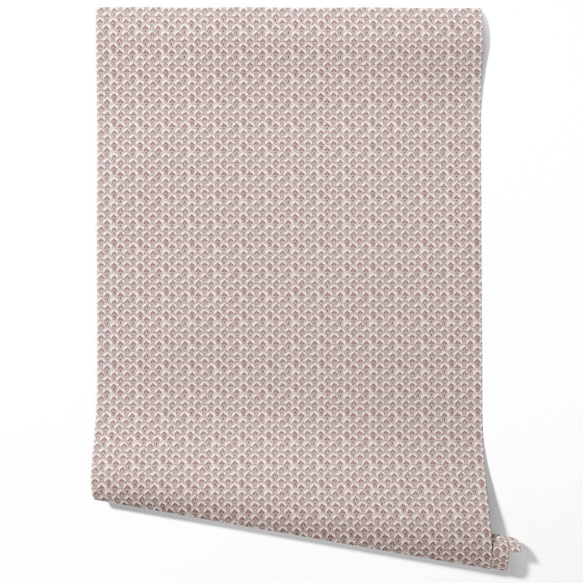 Small-Scale Floral Lattice Kitchen Wallpaper Sample (Pink/ White)