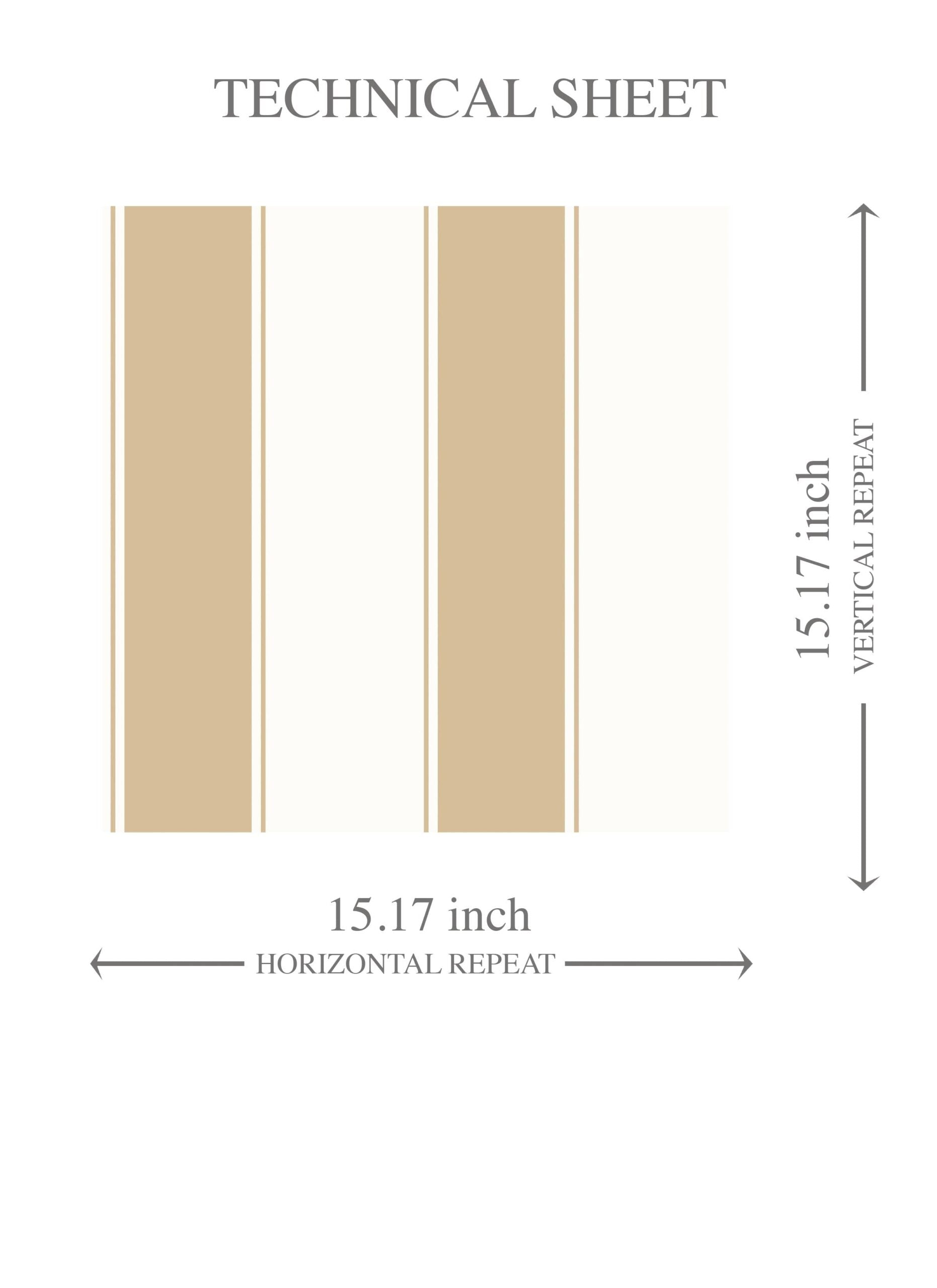 Geometric Striped Kids Room Wallpaper Sample (Sand Beige/ Tan/ White)