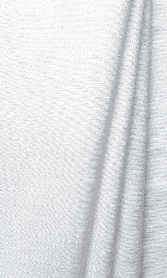 Silk Blend Home Décor Fabric Sample (White/ Ivory)