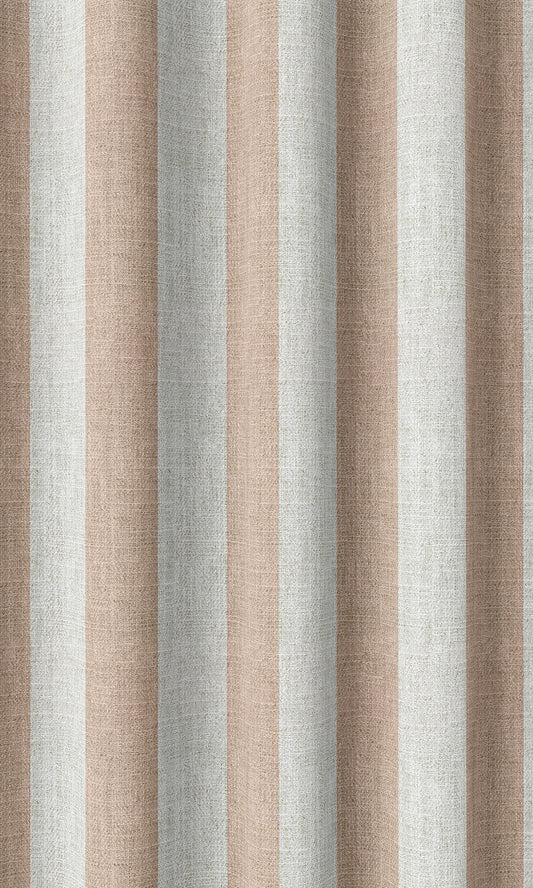 Modern Striped Home Décor Fabric Sample (Blush Pink/ White)