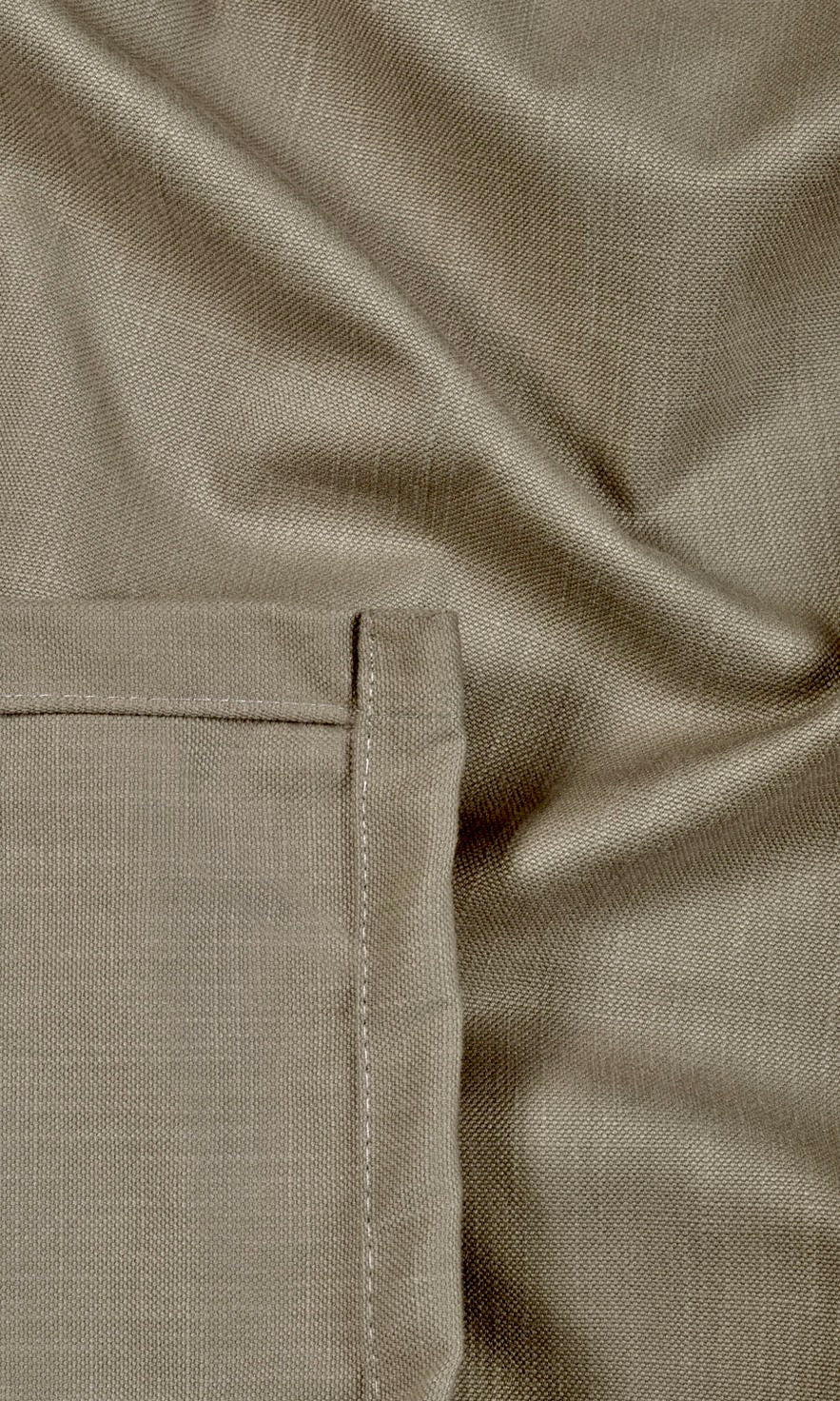 Poly-Cotton Blend Fabric By the Yard for Curtains & Drapes (Coffee Brown)