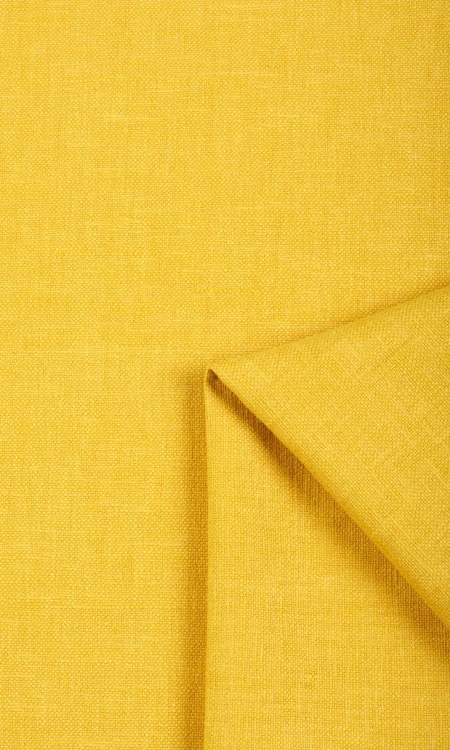 Linen Blend Home Textile Fabric Material Sample (Yellow)