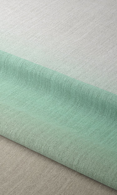 3-Tone Ombre Fabric Material By the Yard (Green/ Beige)