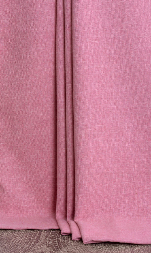 Linen-Blend Home Décor Fabric Sample (Watermelon Pink)