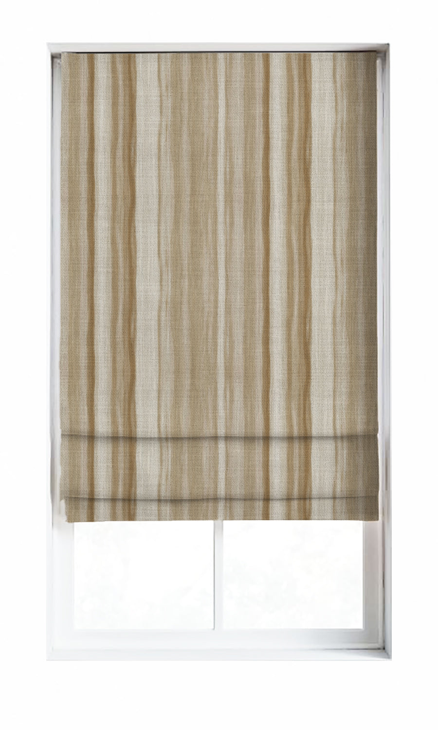 Modern Striped Home Décor Fabric By the Metre (Brown/ Beige)