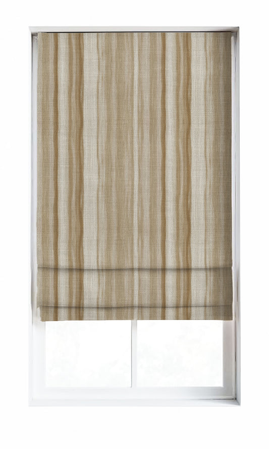 Modern Striped Home Décor Fabric By the Metre (Brown/ Beige)