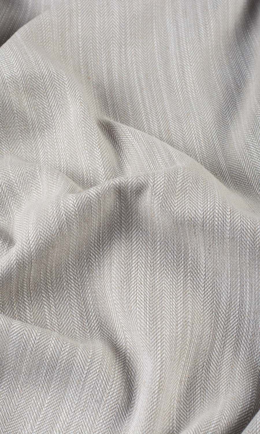 Textured Linen Blend Fabric Sample for Curtains & Drapes (Warm Gray-Brown)