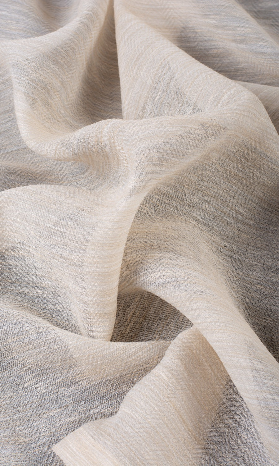 Sheer Home Décor Fabric Sample (Pale Beige)