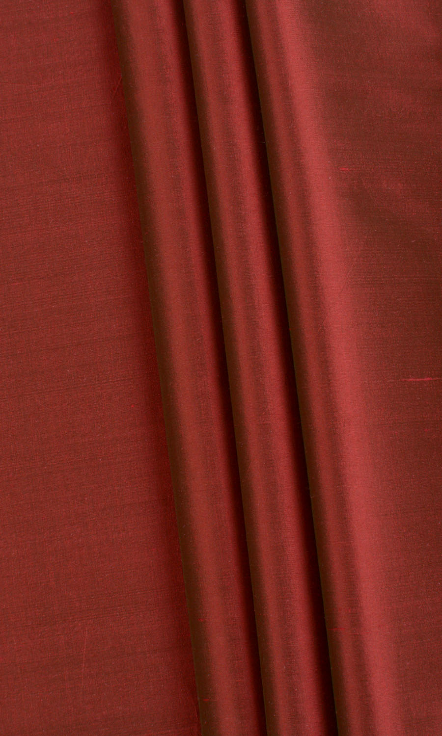 Shantung Silk Fabric Sample for Curtains & Drapes (Copper Red)
