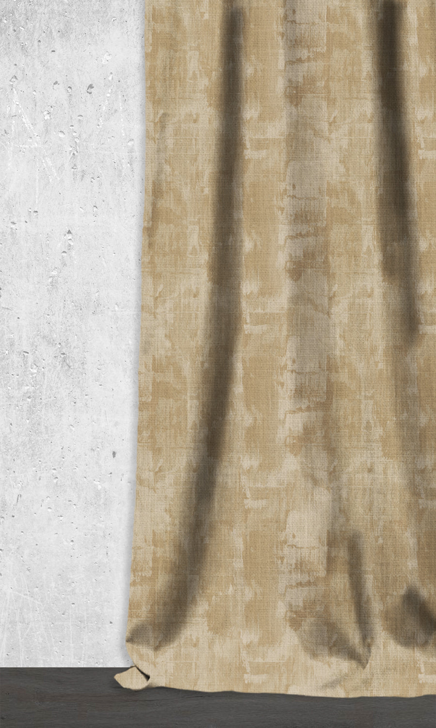 Modern Striped Window Treatments Fabric Sample (Brown/ Beige)