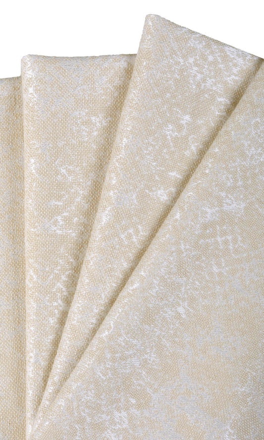 Abstract Patterned Drapery (White/ Ivory/ Beige)