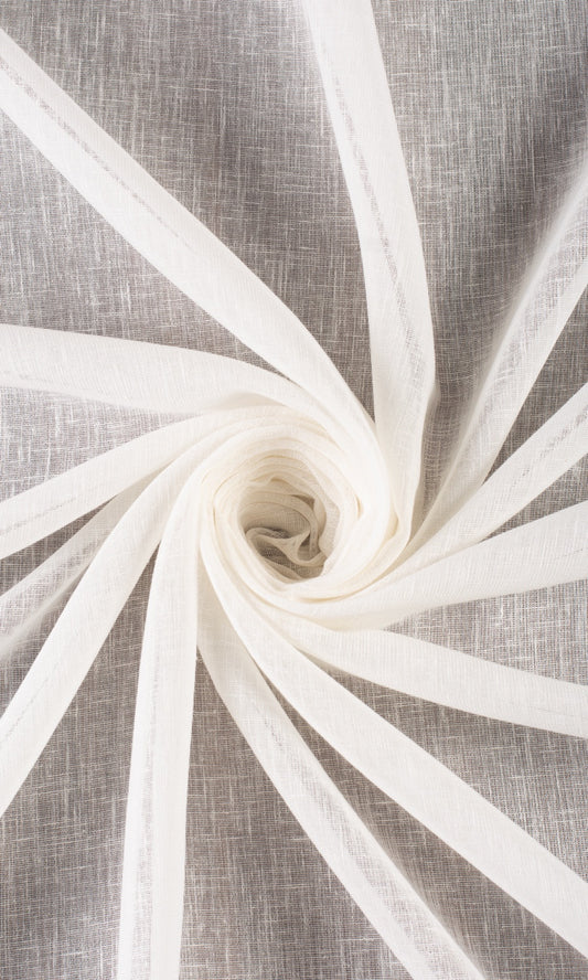 Plain Sheer Curtains (Cream/ Off-White)