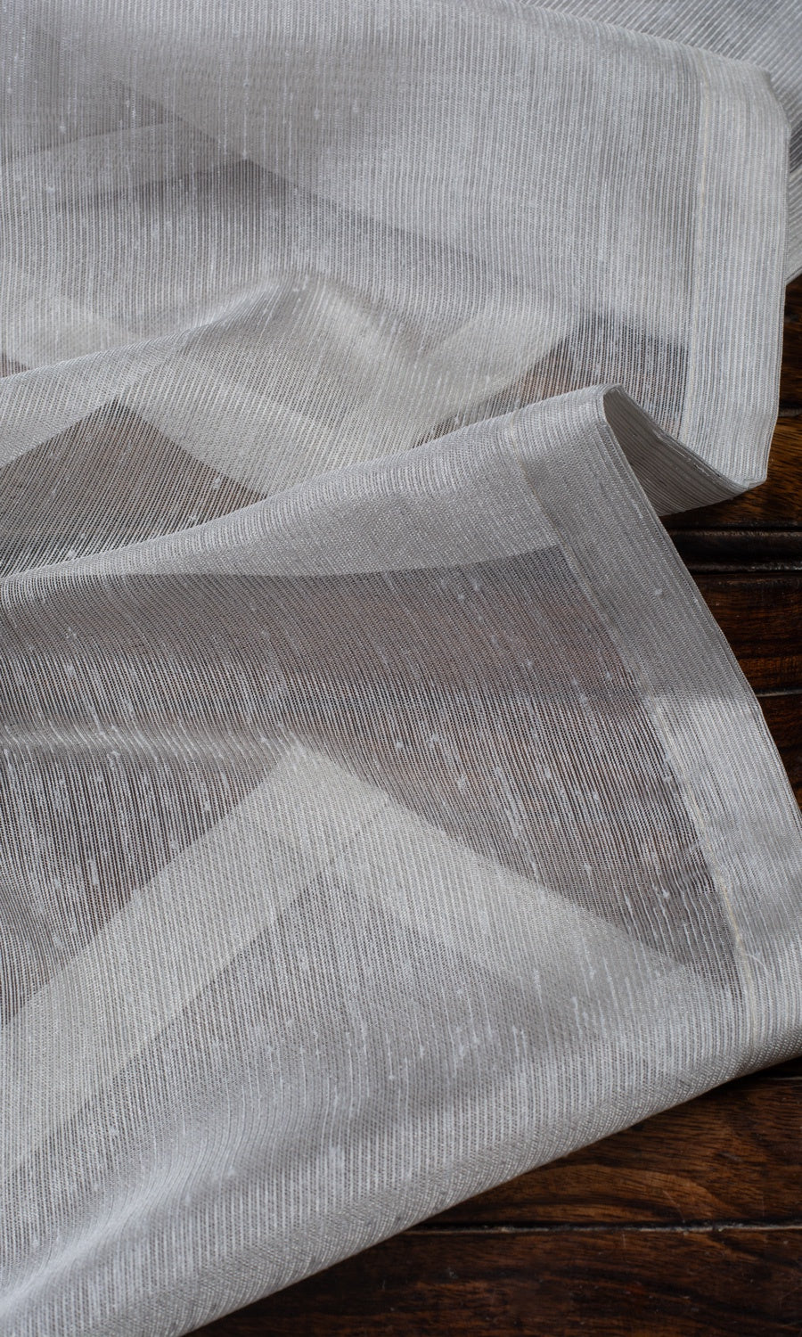 Sheer Home Textile Fabric Material By the Yard (Silver-Gray)