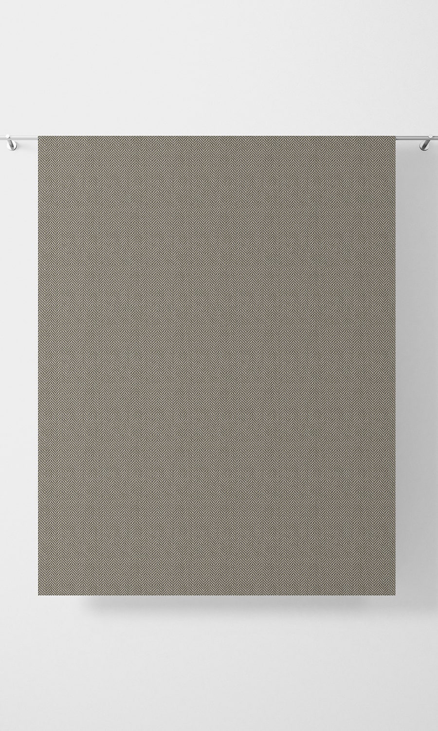 Herringbone Textured Free Fabric Material Sample (Warm Grey/ Brown)