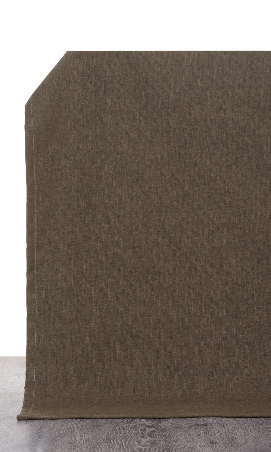 Poly-Linen Free Fabric Material Sample (Umber Brown/ Cedar Brown)