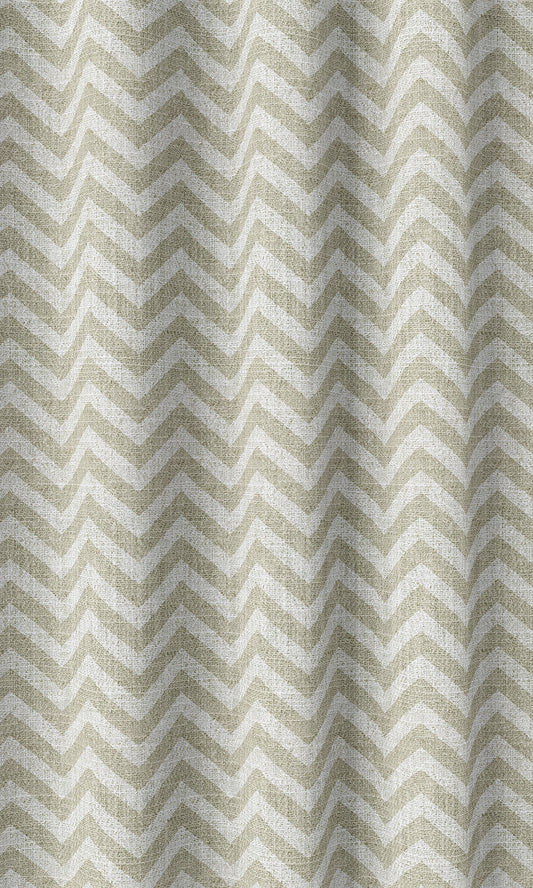 Chevron Print Home Décor Fabric Sample (Beige/ White)