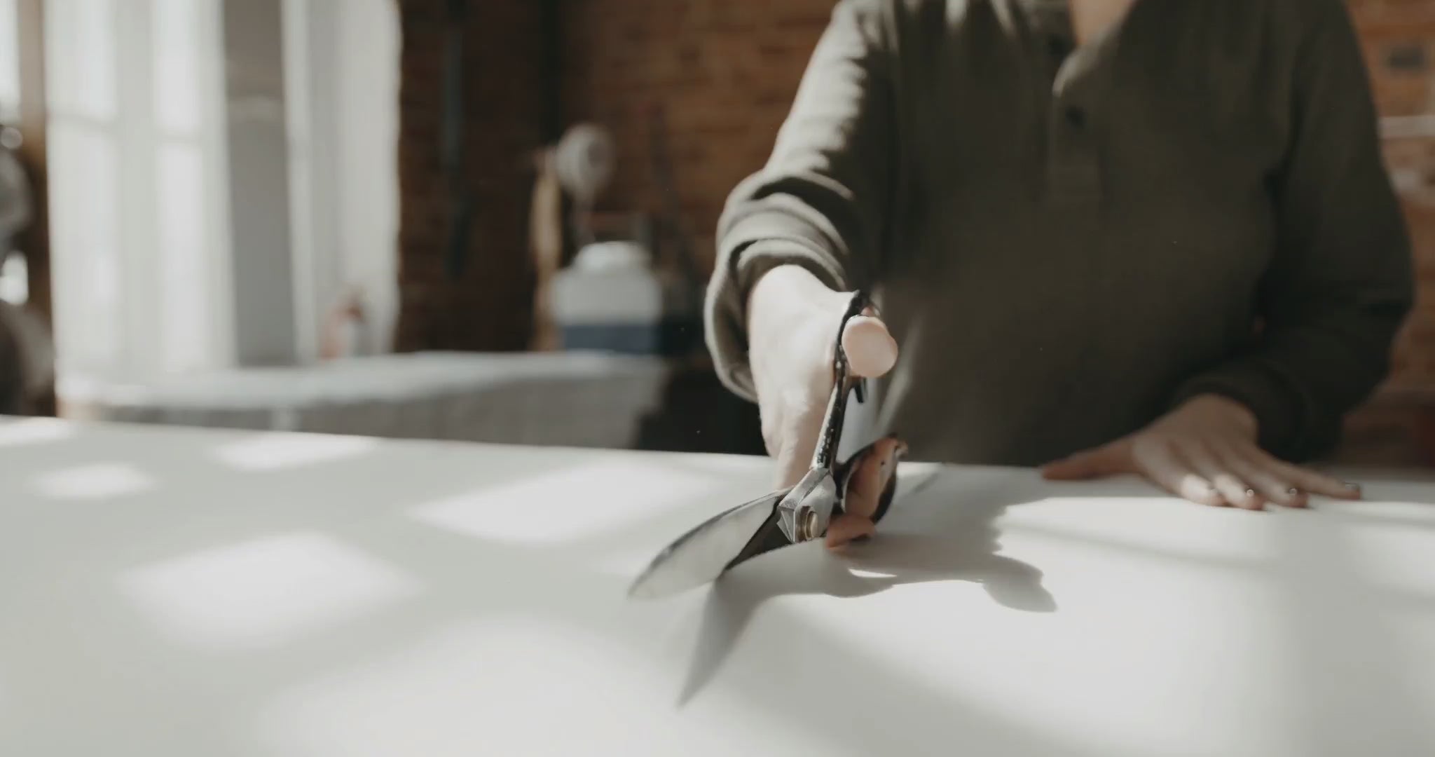 Fabric cutting video