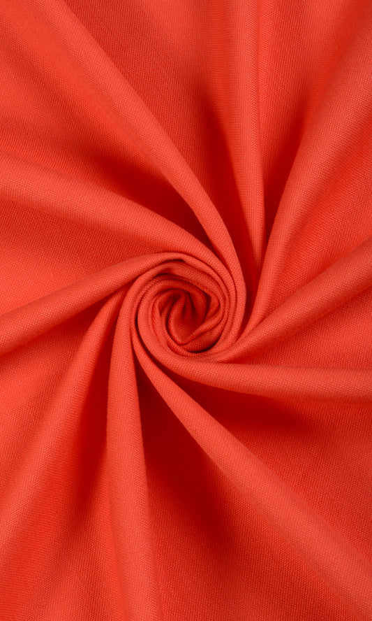 Cotton Blend Home Décor Fabric Sample (Orange/ Red)