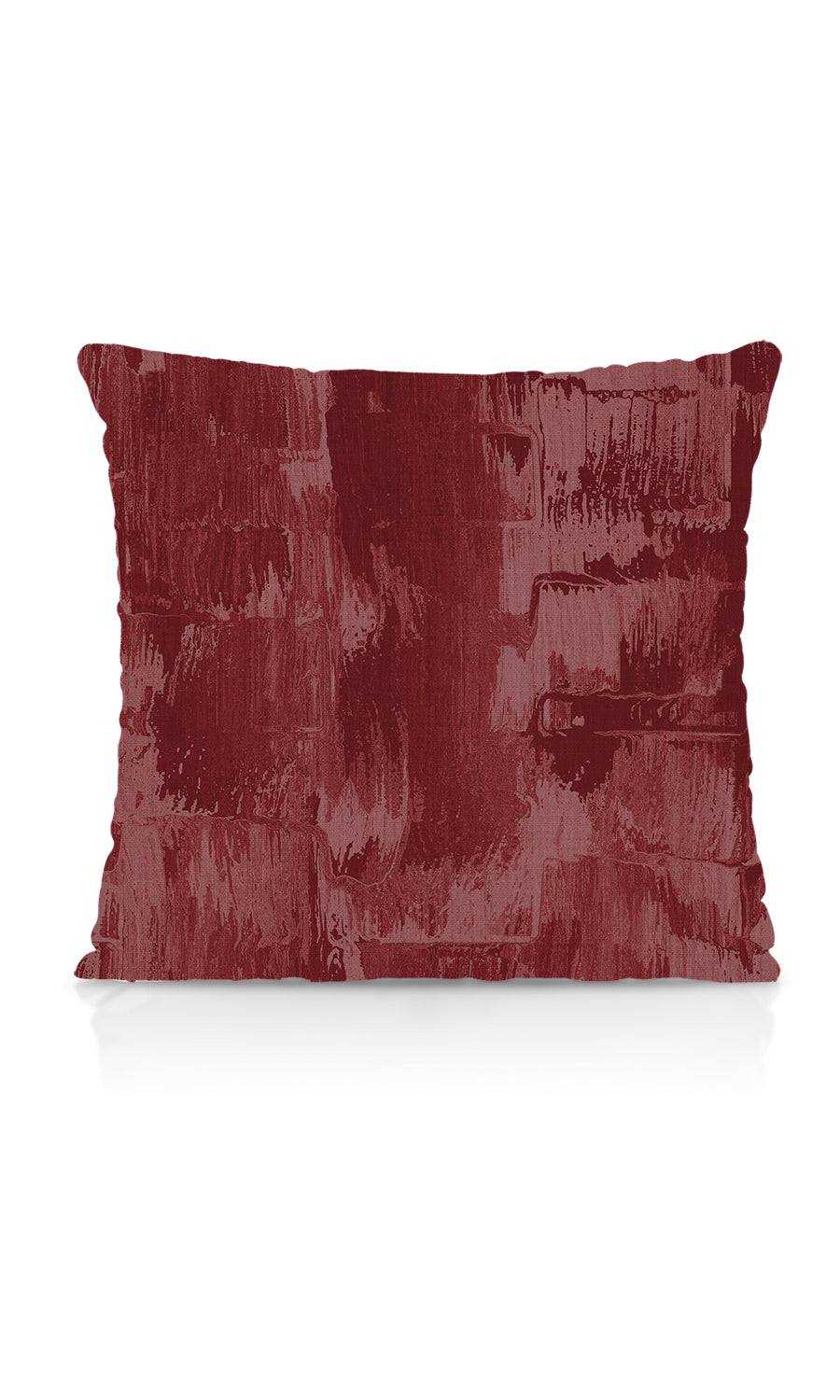 Watercolor Effect Striped Home Textile Fabric Material By the Metre (Red)