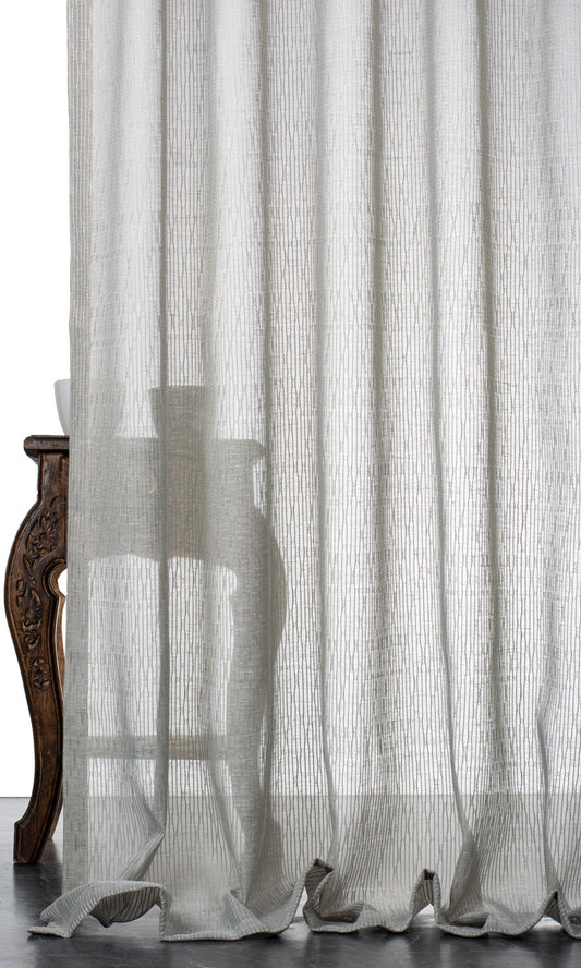 Textured Sheer Curtains (Warm Gray)