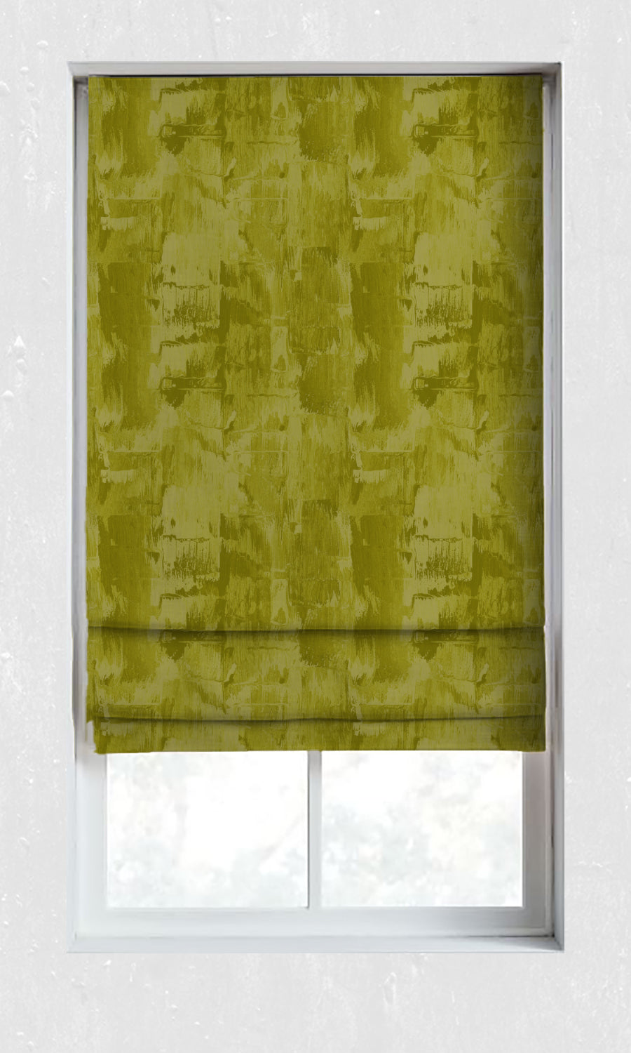 Dimout Striped Home Décor Fabric Sample (Pear Green/ Moss)