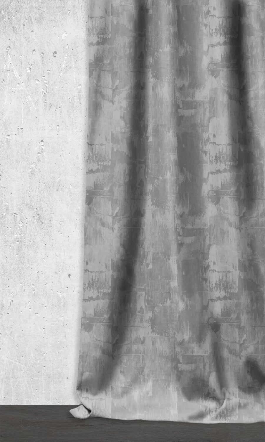 Dimout Striped Window Treatments Fabric Sample (Dove Grey/ Slate)
