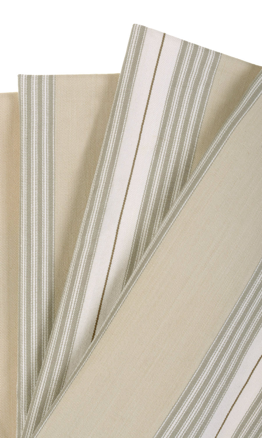 Cotton Fabric By the Yard for Curtains & Drapes (Beige/ White)