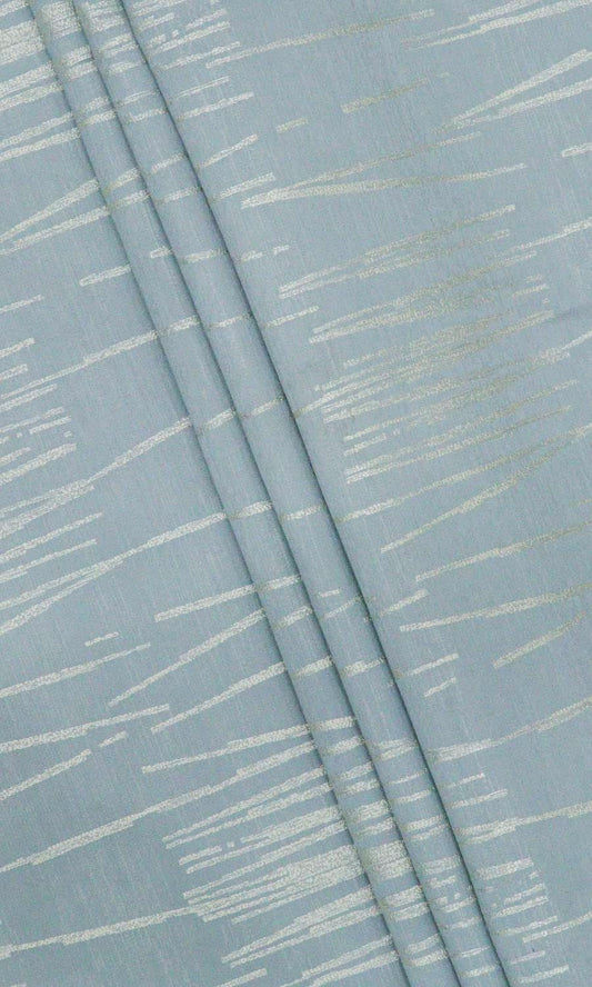 Abstract Patterned Curtains (Light Blue)