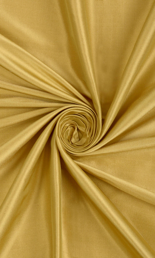 Shantung Silk Home Décor Fabric Sample (Ochre/ Mustard Yellow)